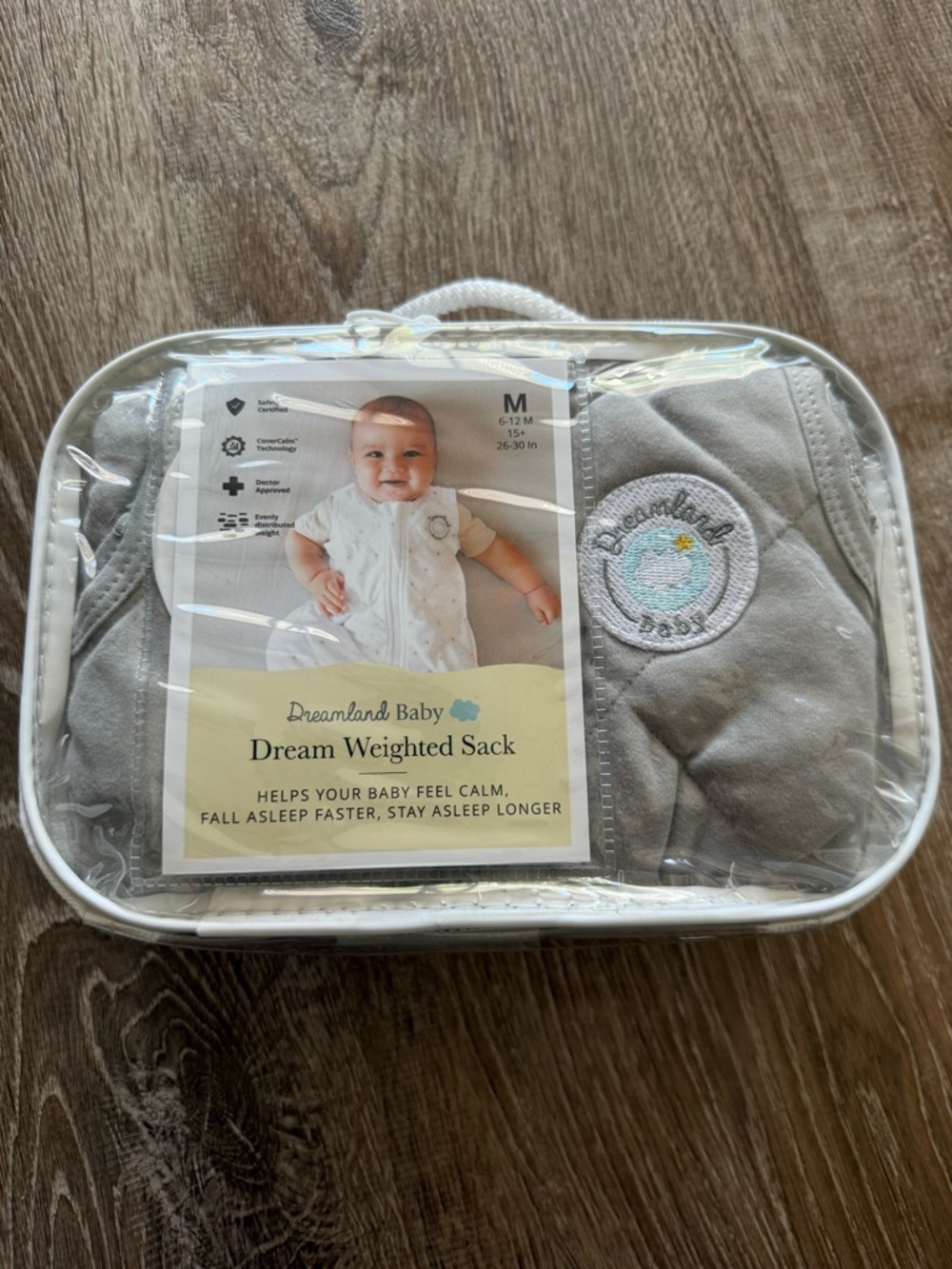 Dreamland Baby Gray Dream Weighted Sack (M)